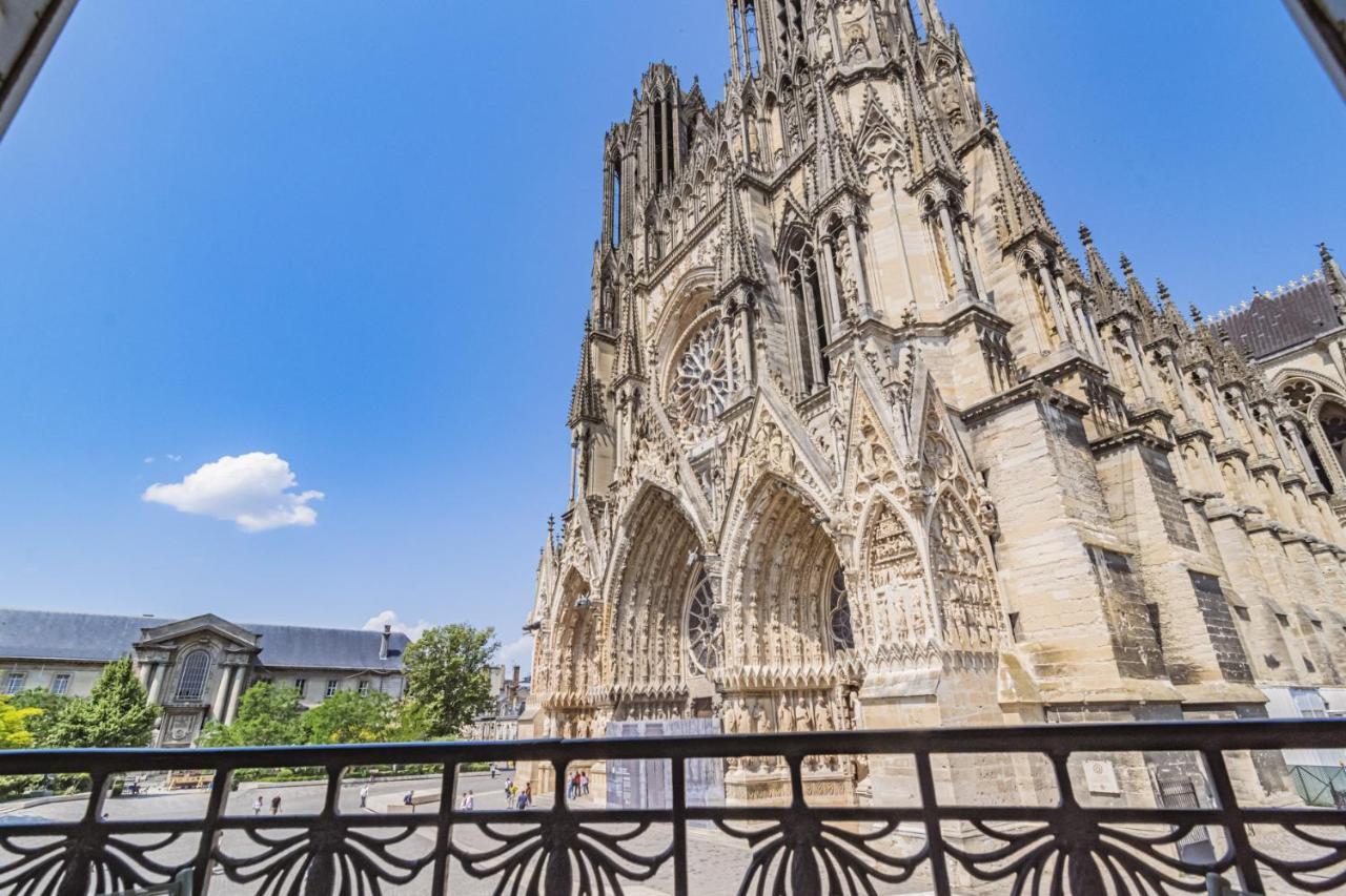 Apartmán Au Pied De La Cathedrale #Vuemagique Remeš Exteriér fotografie