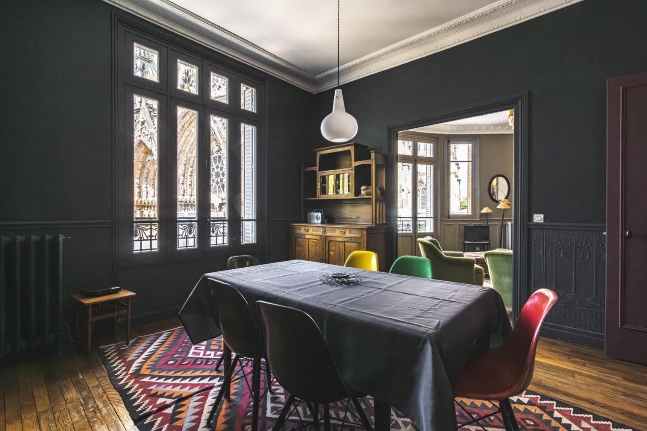 Apartmán Au Pied De La Cathedrale #Vuemagique Remeš Exteriér fotografie